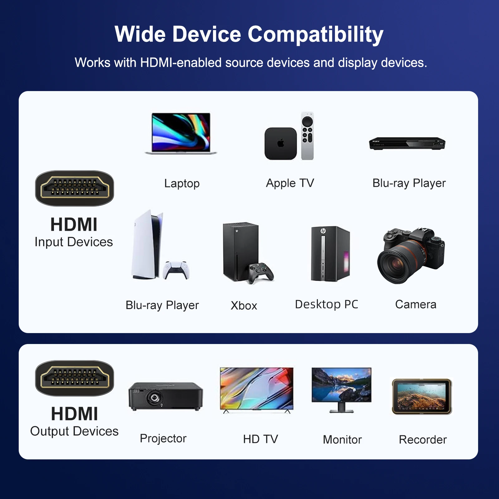 Фото Ультратонкий черный спиральный кабель HDMI 2.1 8K для передачи видео 4K HD для DSLR-камер, беззеркальных камер, стабилизаторов и мониторов Atomos №3
