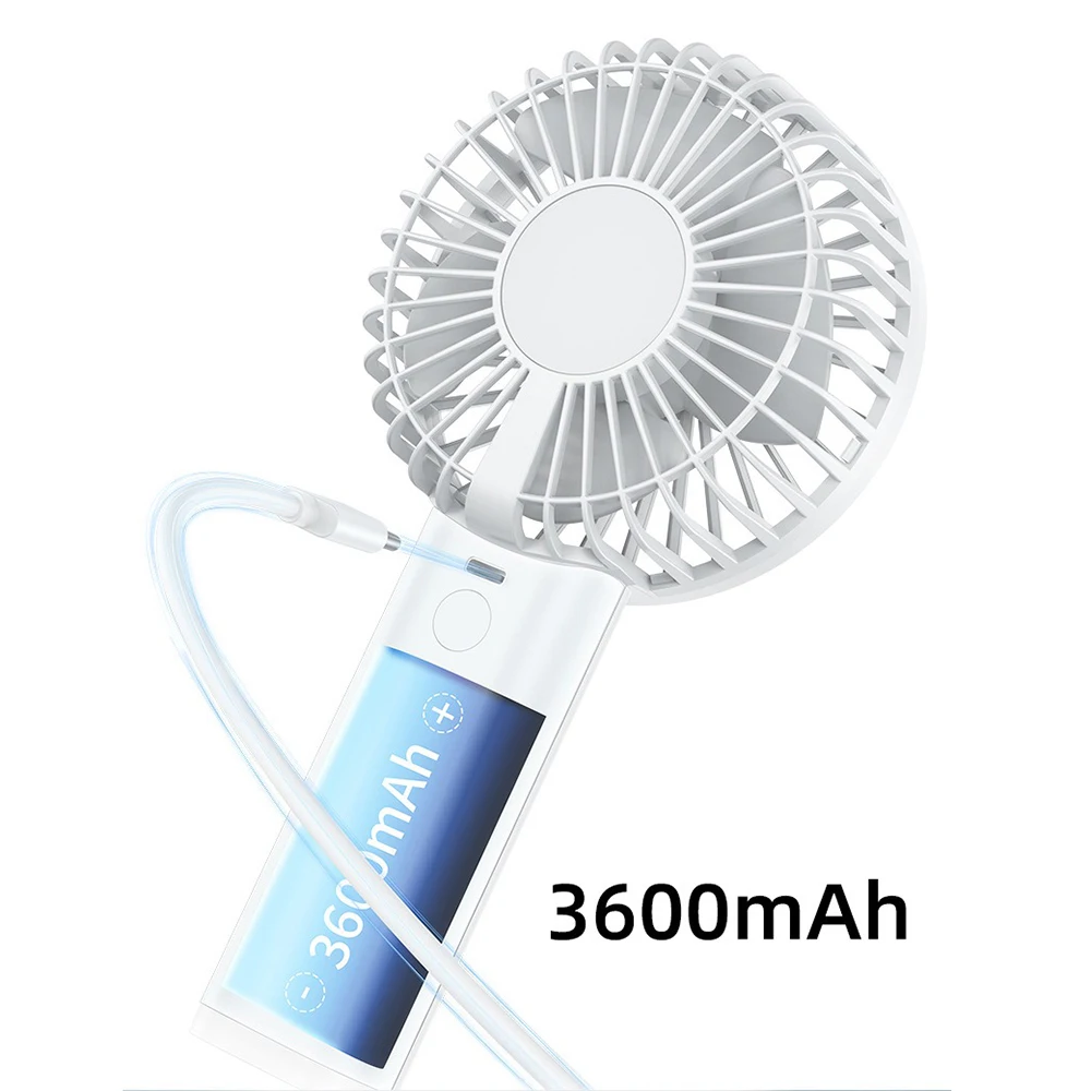 Портативный мини-вентилятор с зарядкой от USB 3600 мАч