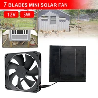 solar fan 50w 12v solar panel 6 inch mini ventilator diy portable charging rv greenhouse dog henhouse drive fan kit tool
