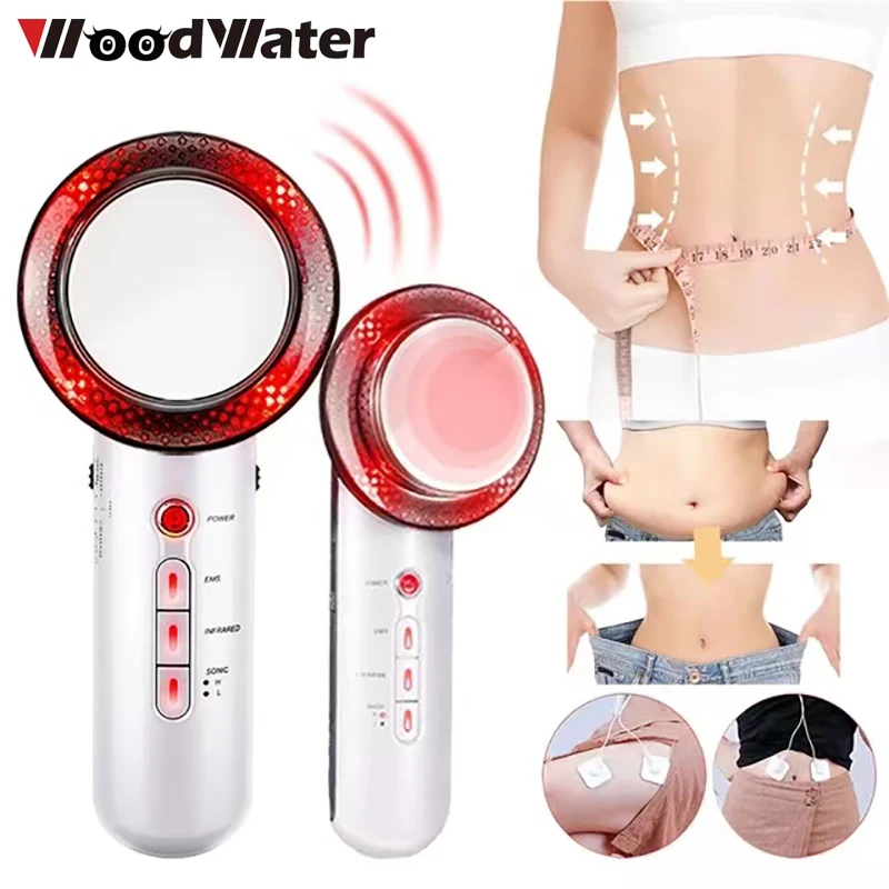 

3 in 1 EMS Ultrasonic Cavitation Slimming Massager Fat Burner Weight Loss Muscle Stimulation Body Beauty Health Tools