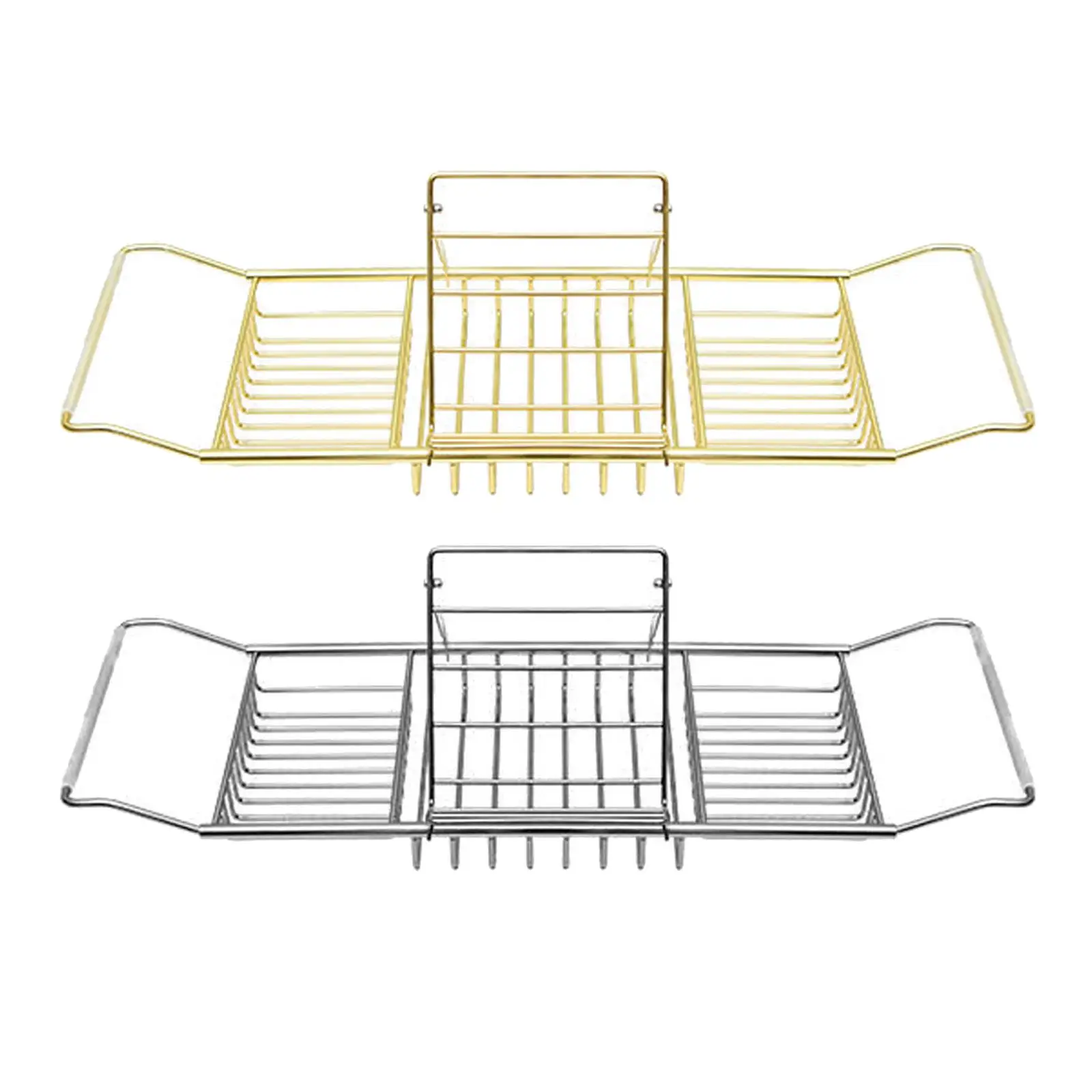 

Stainless Steel Bath Tub Rack Hot Tub Shelf Storage Adjustable Arm