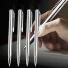 5 шт. Новая серебряная шариковая ручка стальной стержень вращающаяся металлическая шариковая ручка