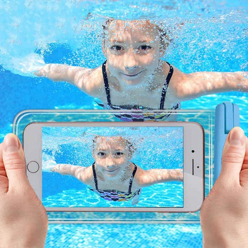 Waterproof Mobile Phone Case PVC Transparent Waterproof Phone Pouch Swimming Surfing Underwater Diving Water Proof Phone Bags