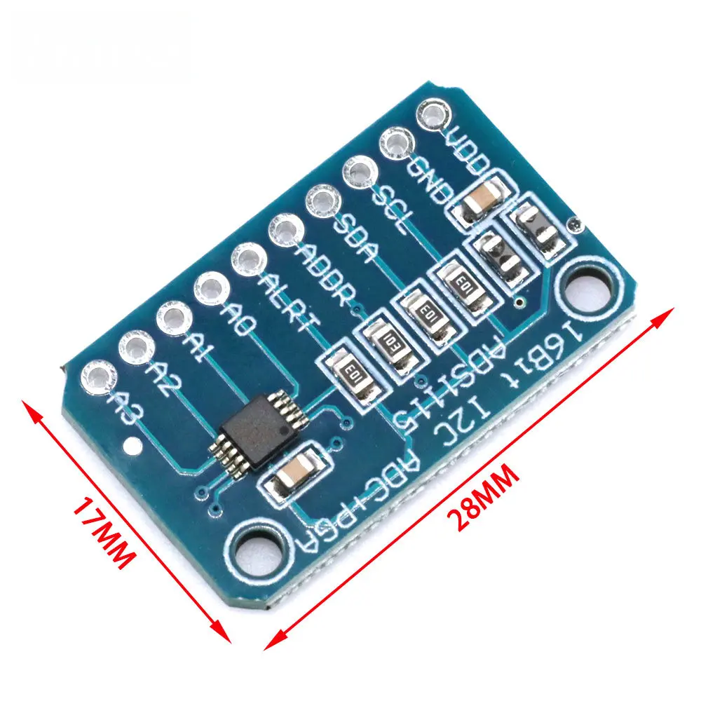 16-битный прецизионный аналогово-цифровой преобразователь ADC макетная плата