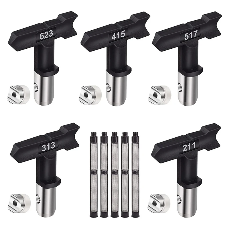 

Насадки для распыления краски, устройство для распыления краски для дома и сада (5Pcs-211, 313415517623)