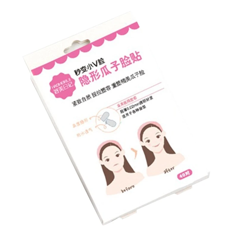 

40 Sheets Face Lifting Sticker Invisible Thin Face Stickers V-Shape Face Lift