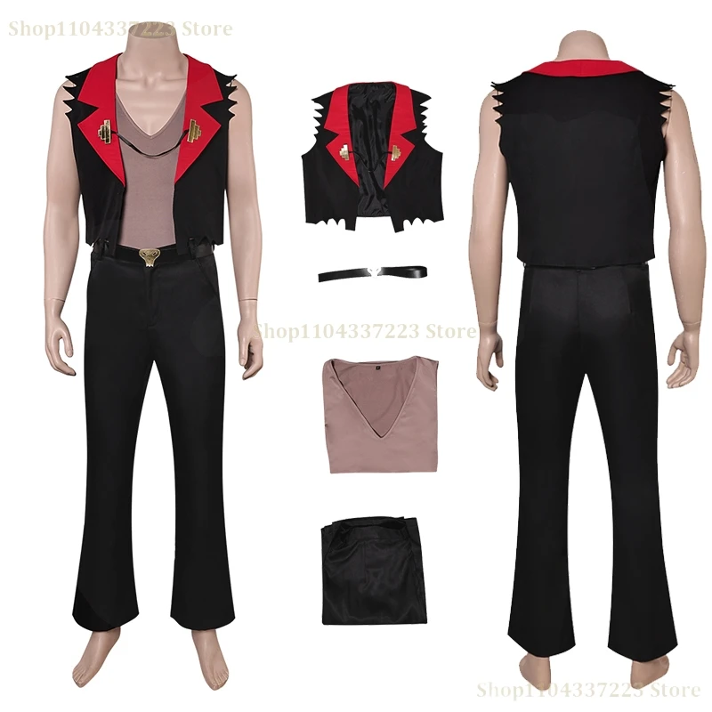 Аниме Helluva Сатана Косплей Костюм Мужская Униформа Хэллоуин Вечеринка Карнавал