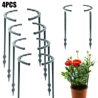4pcslotplastic plant support flower stand for greenhouse tomato vegetable vines upright and make plant twine holder garden tool
