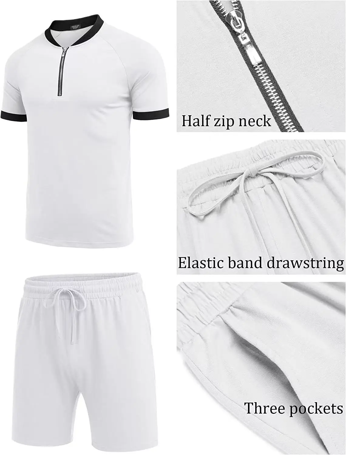Men's Tracksuit Casual Summer Luxury Short Sleeve Polo Shirt Shorts Suit Men Clothing Streetwear Two-Piece Set
