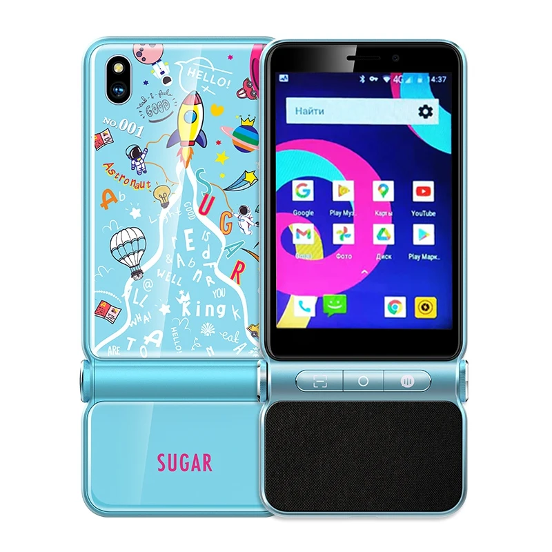Sugar A100 Cute Smartphone 2GB RAM 16GB ROM 3.5inches 13MP Lady Children Phone Powerful Speaker LTE 4G Music Study Cellphone