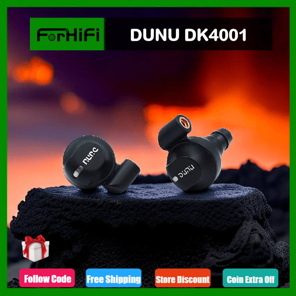 DUNU DK4001 DK-4001 Hi-Res бериллий 5 драйвер Hybrid MMCX Connector HIFI наушники