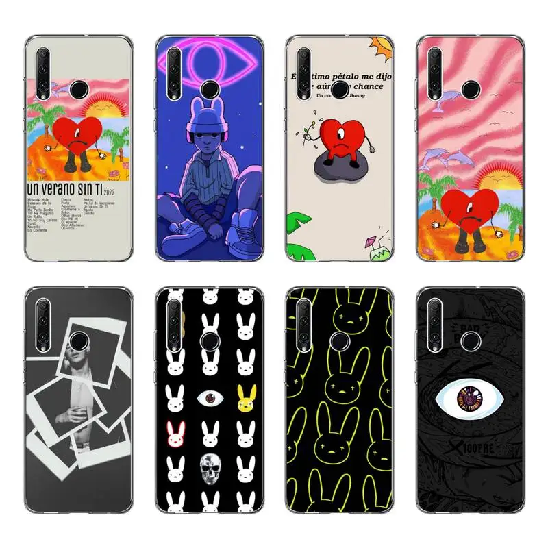 

Bad Bunny Soft Phone Case For Honor 7A Pro 20 10 Lite 7C 8A 8X 8S 9X 10i 20i Clear Transparent Cover