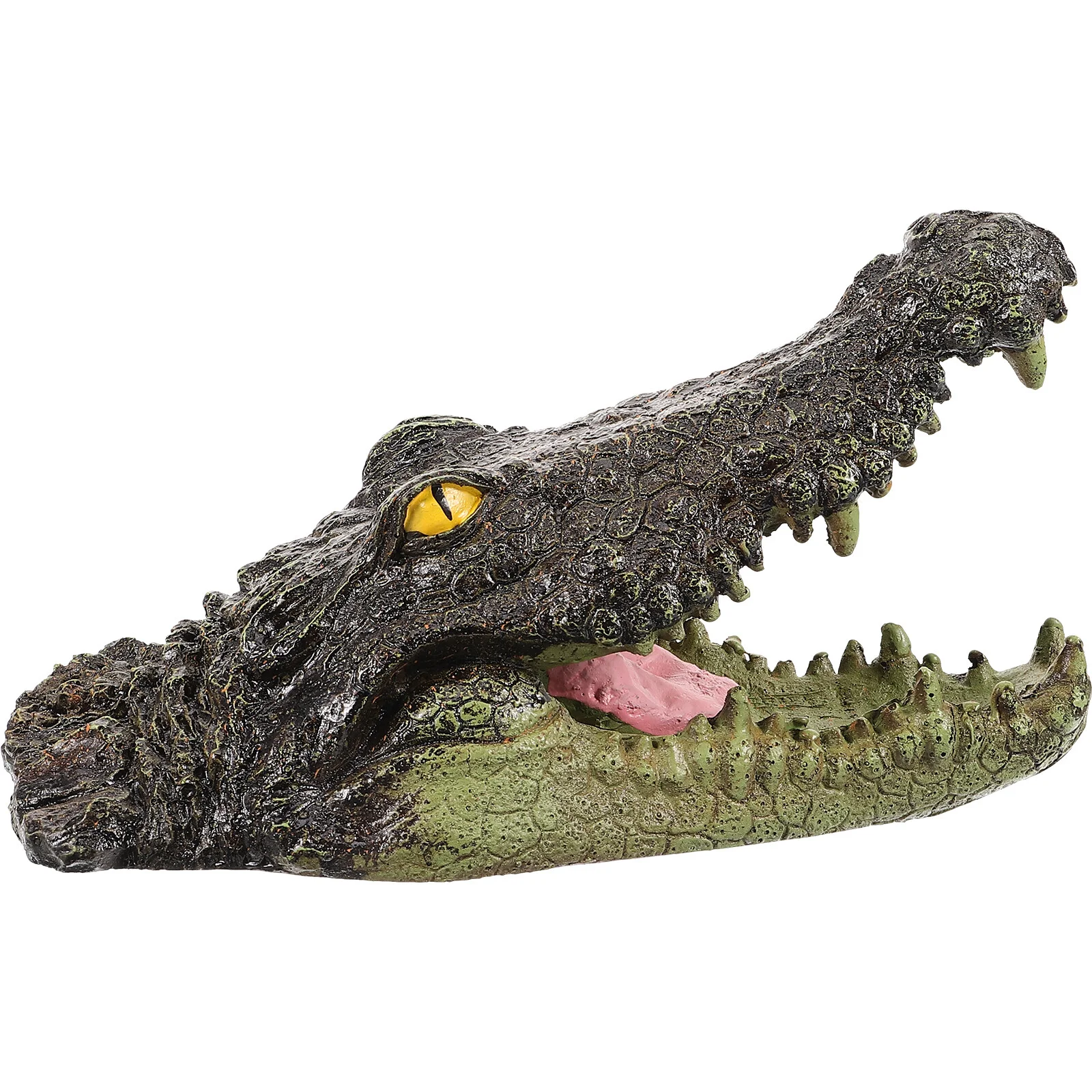 

Decorative Garden Decor Supplies Desktop Aquarium Ornament Courtyard Accessories Tabletop Crocodile Head Decor Outdoor
