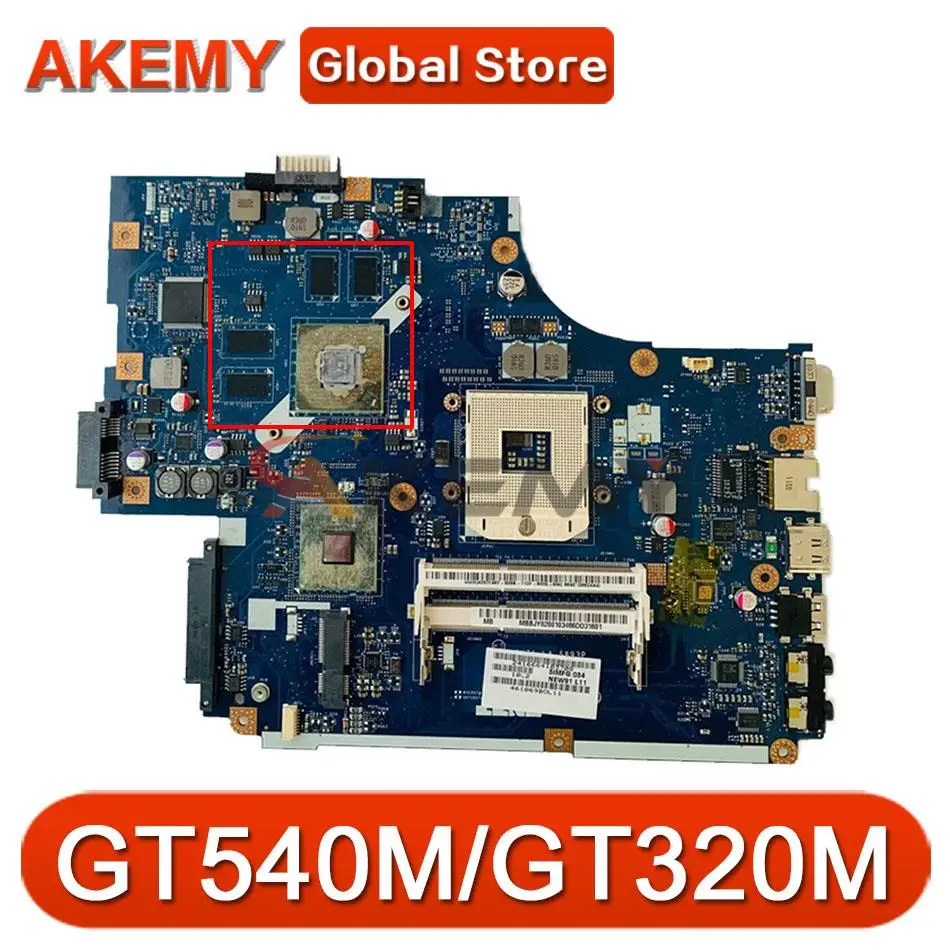 

AKEMY For ACER 5742 5742G Laptop Motherboard MBBRB02001 MB.BRB02.001 NEW71 LA-5893P LA-5894P HM55 GT540M/GT320M 1GB