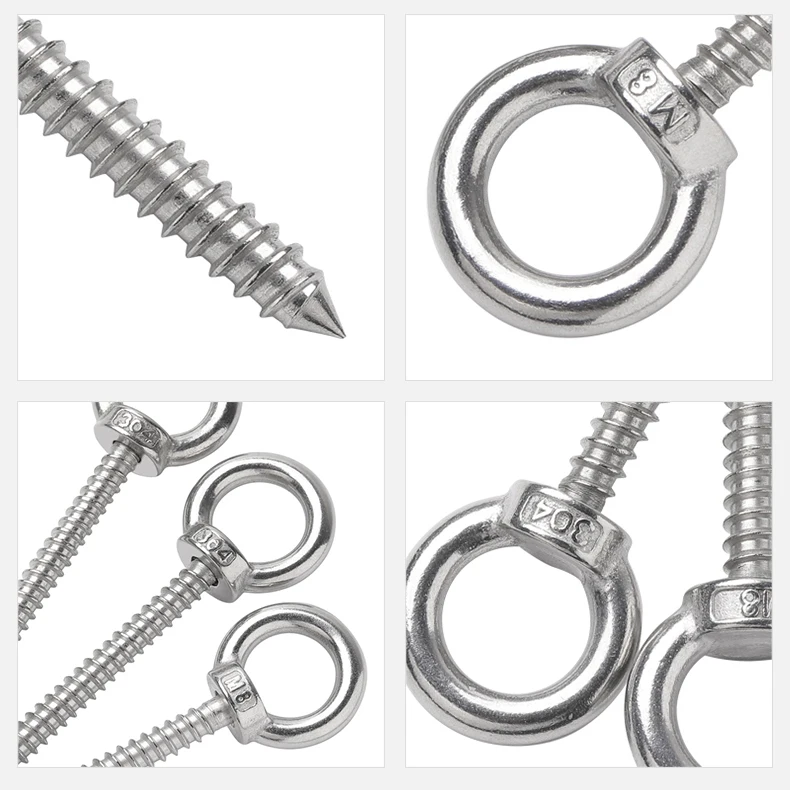 Самонарезающий винт из нержавеющей стали M4 M5 M6 M8 M10 M12 304 A2 гайка