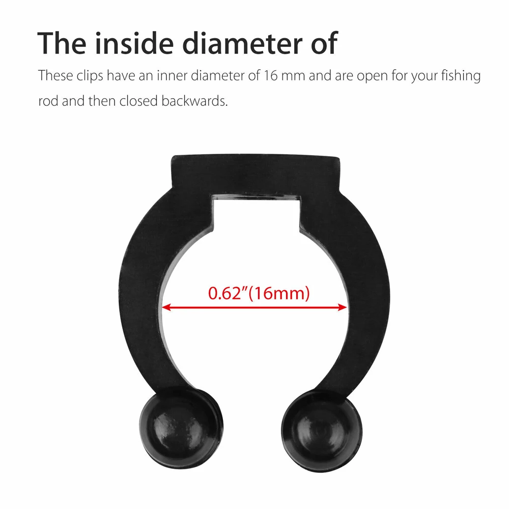 Пластиковая настенная удочка 20 шт. держатель для удочки органайзер зажим