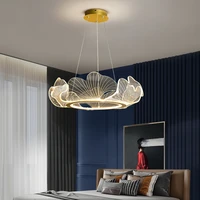 modern luxury living room pendant lamp beautiful simple bedroom restaurant study chandelier lotus leaf art led lighting fixtures
