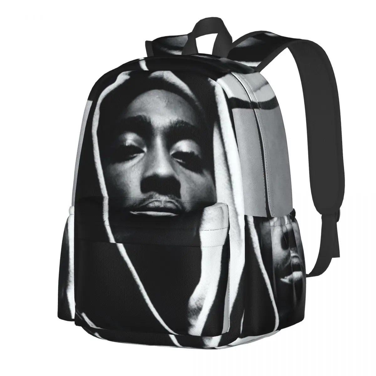 

Cool Tupac 2Pac Backpack Celebrity Trekking Backpacks Female Custom Soft School Bags Pretty Rucksack