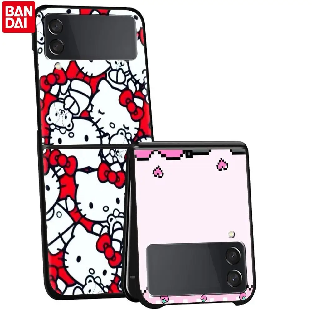 Милый чехол Hello Kitty для Samsung Galaxy z flip Z Flip3 пластиковый Flip 3 |