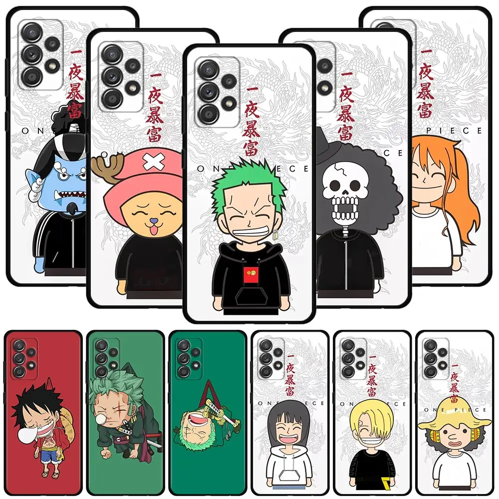 

Phone Case For Samsung Galaxy A12 A51 A12 A21s A71 A52 A31 A02s A41 A51 A72 A32 A22 Cover One Piece Cute Manga