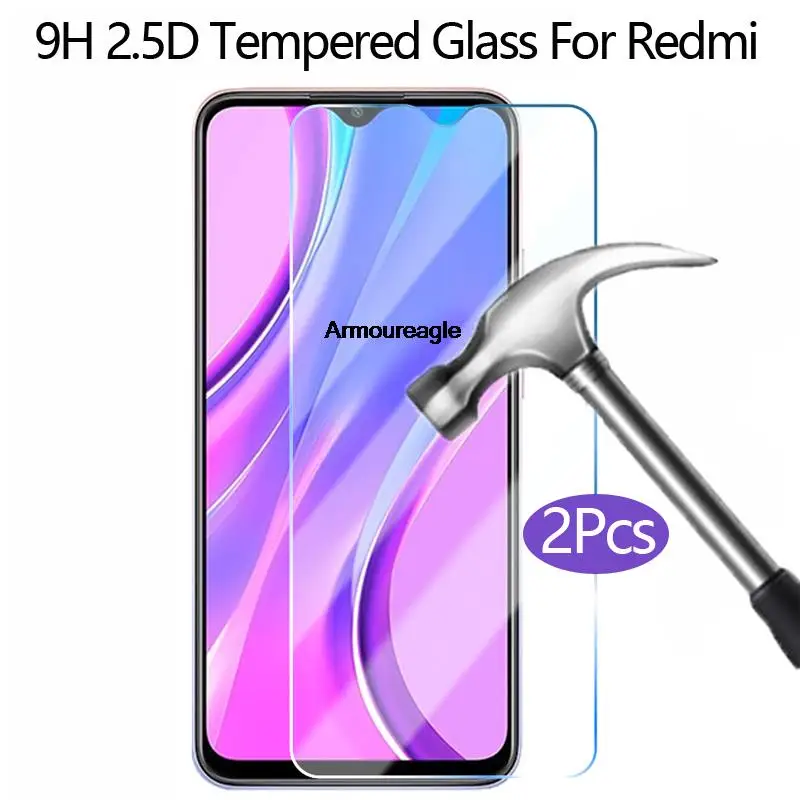 2 шт. аксессуары из закаленного стекла для Xiaomi Xiamoi Redmi 9 9A 8 8A 7A 6 6A 9S Note 7 Pro 8T Защитная