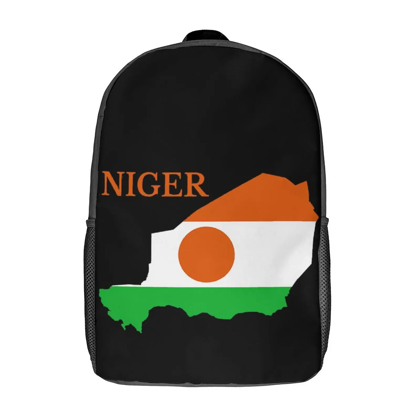 

Niger Map Flag 17 Inch Shoulder Backpack Vintage Schools Classic Lasting Cozy Field Pack