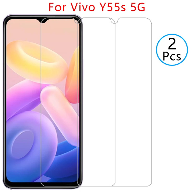 

case for vivo y55s 5g cover tempered glass screen protector on vivoy55s y 55s 55 y55 s protective phone coque bag 6.58 viv vio