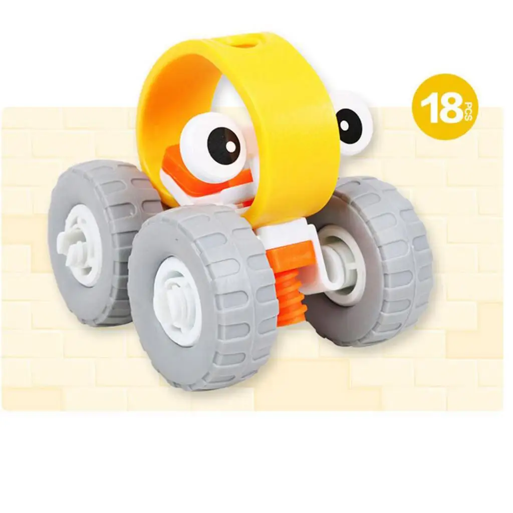 

18Pcs DIY Assemble ATV Vehicle Toy Set for Kids Toddlers, Plastic Building