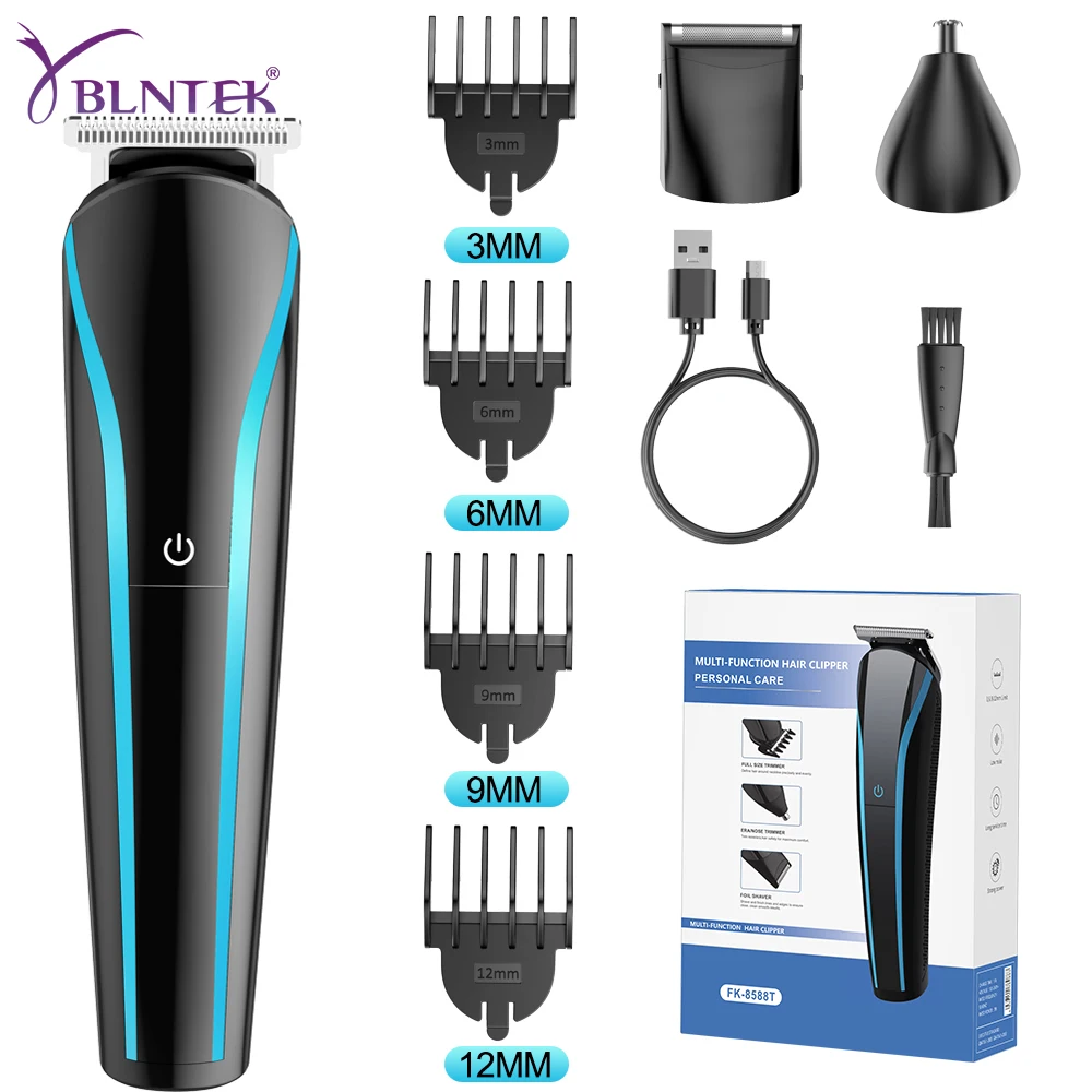 YBLNTEK 3 In 1 Electric Hair Trimmer for Men Grooming Kit Be