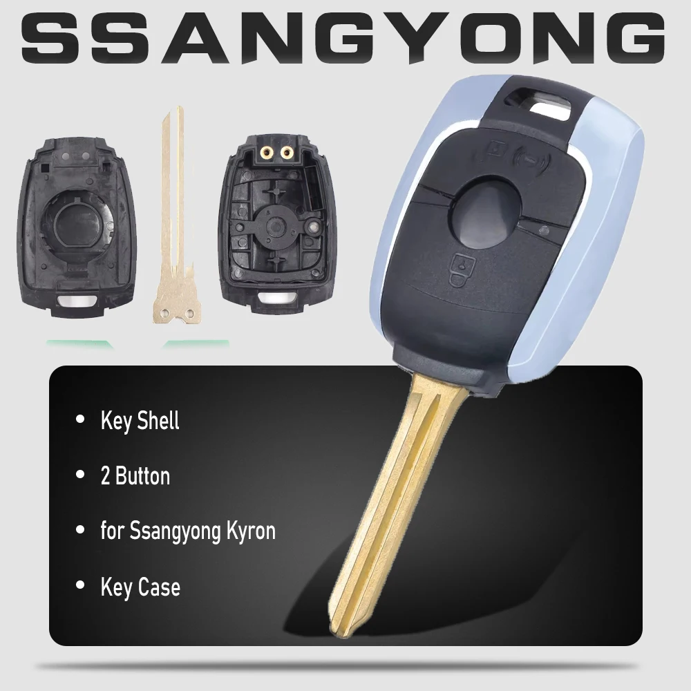 

KEYECU 2-кнопочный пульт дистанционного управления для Ssangyong Kyron Actyon SUV Rexton Korando
