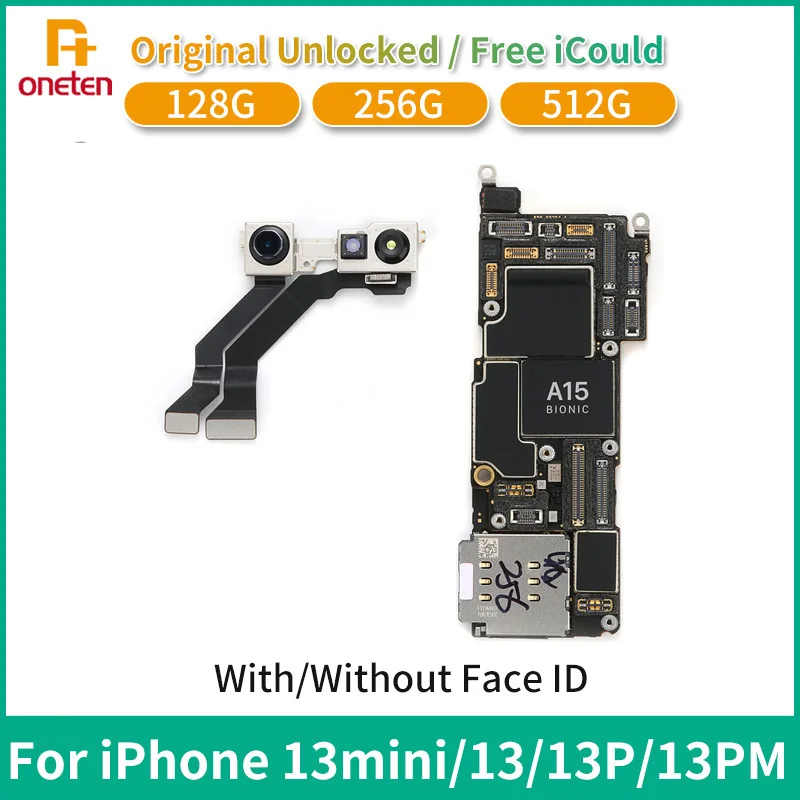 

Материнская плата для iPhone 13 Pro MAX, материнская плата с/без Face ID, полные чипы, поддержка системы, обновление бесплатного облака