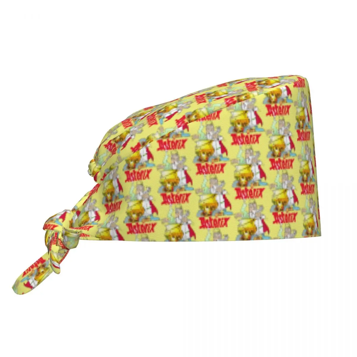 Фото Дышащая рабочая кепка для кормления A-Asterixs, хирургические шапочки-скрабы, унисекс, шапки для кормления волос, французские рабочие скрабы в стиле комиксов, шляпа №1