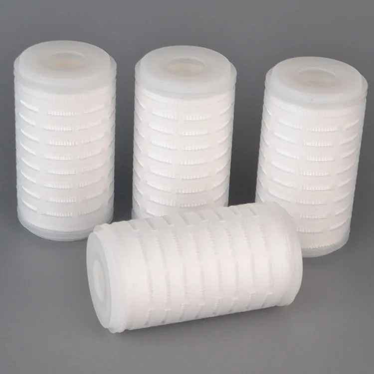 

5 inch microporous pleated filter element PTFE polypropylene PP membrane filter element respirator fermentation filter element