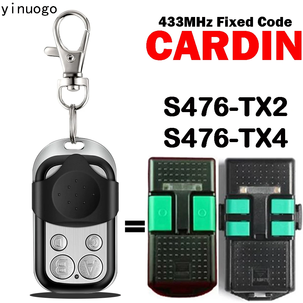 

Новый Открыватель для гаражных дверей с дистанционным управлением CARDIN, 433,92 МГц, фиксированный код для карты S476-TX2, пульт дистанционного упра...