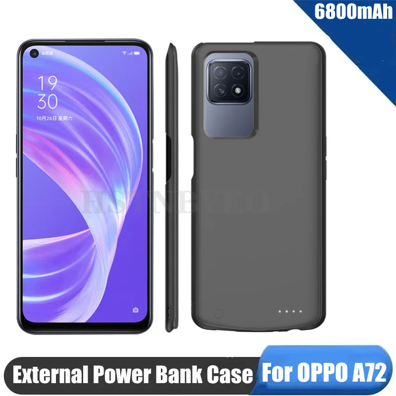 

Внешний аккумулятор 6800 мАч, чехол для зарядки аккумулятора OPPO A72, чехол для аккумулятора, Внешний чехол для аккумулятора OPPO A72, чехол для заря...