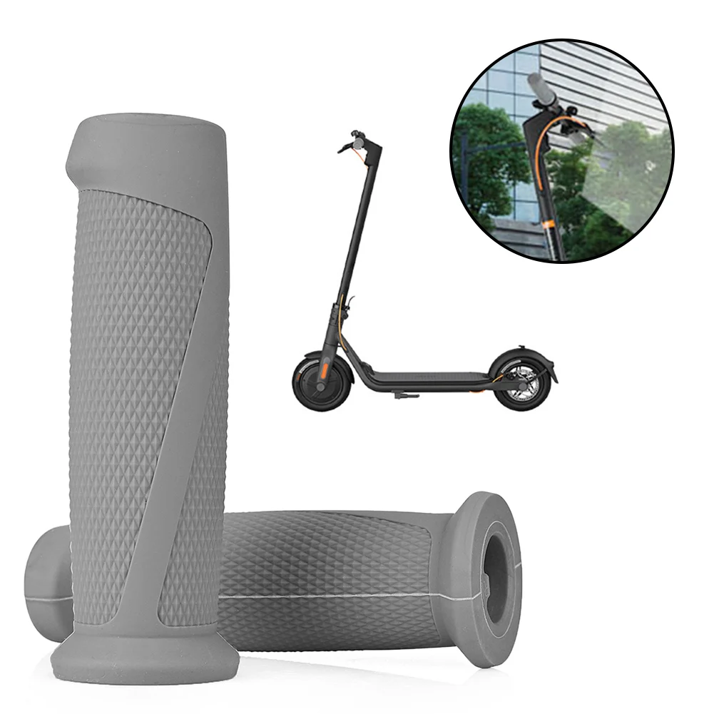 

1pair Rubber Handlebar Grips Hand Grip For Ninebot F30 F40 Electric Scooter Cycling Grips Anti-slip Bike Grip Cover Parts