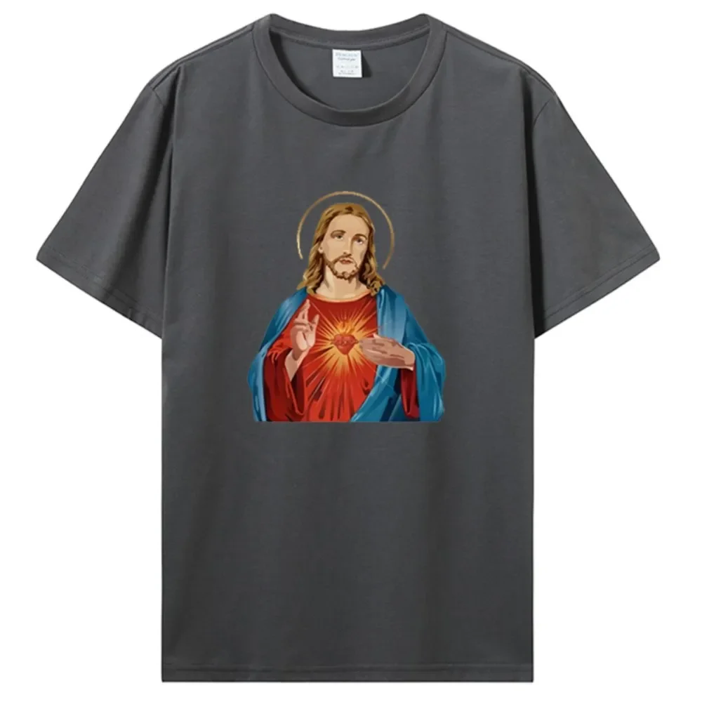 Повседневные мужские футболки с принтом Иисуса Рейза модная мужская футболка в