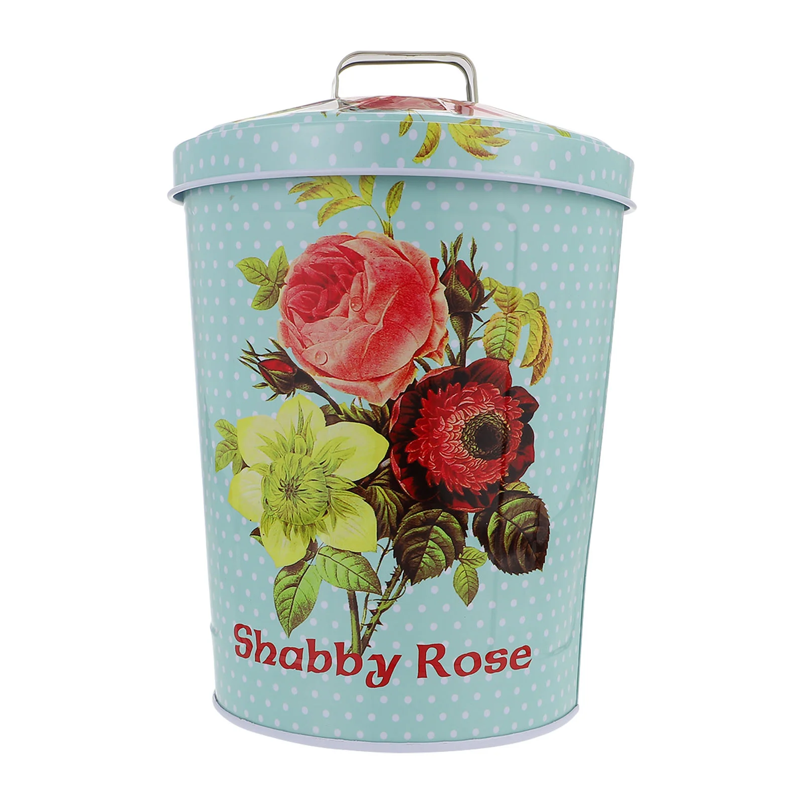 

Reusable Snack Kitchen Storage Canister Metal Can with Lid Farmhouse Storage Tins Metal Candy Bucket Metal Tin Caddy