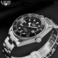 lige luxury men watches business casual sports waterproof fashion watch for men stainless steel luminous man quartz wristwatches