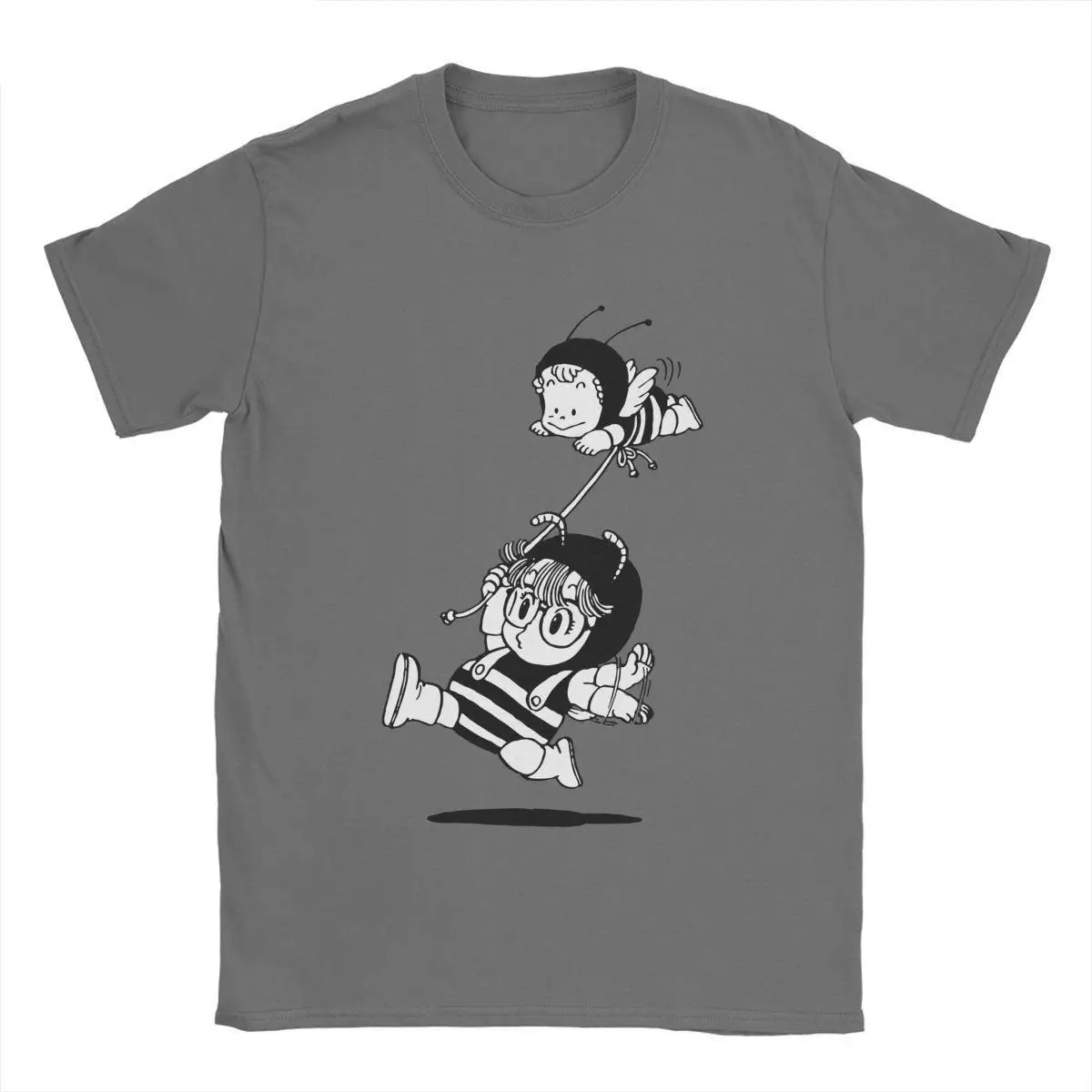 Arale Gachan Bees Dr Slump T Shirt for Men 100% Cotton Casual T-Shirts Round Neck Norimaki Tee Shirt Short Sleeve Clothing