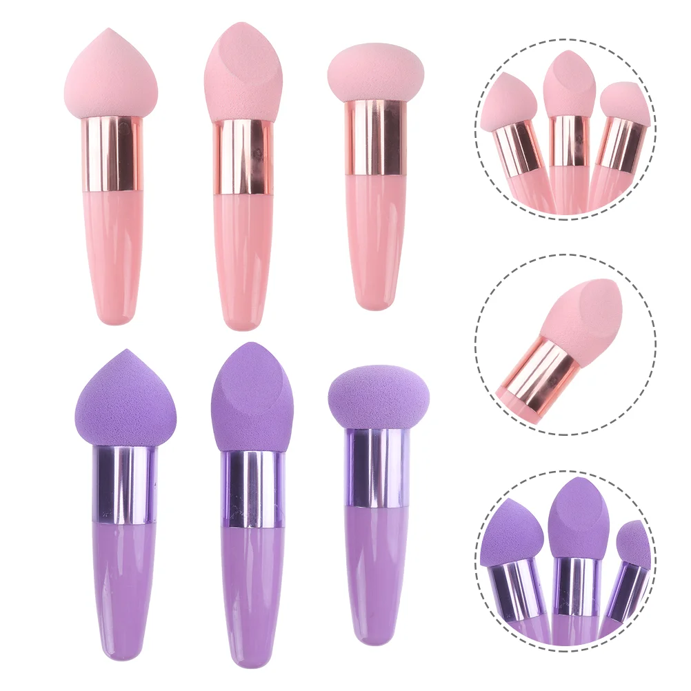 

2 Sets of Makeup Sponge Pens Portable Makeup Beauty Pens Cosmetic Accessories