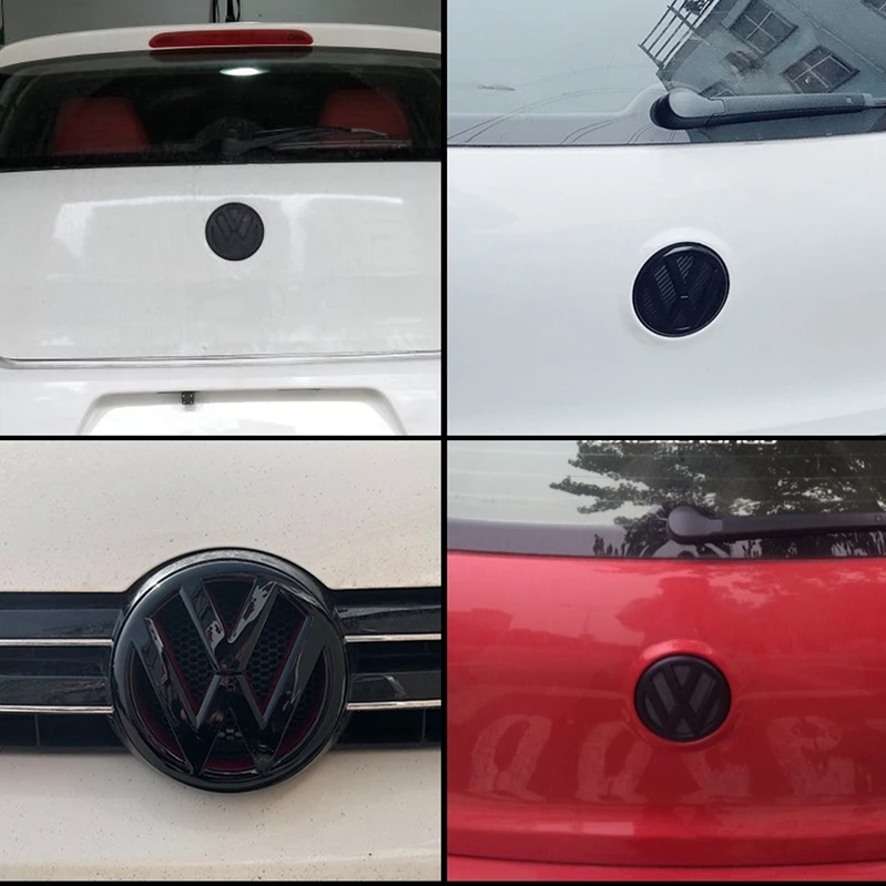 Фото Эмблемы на переднюю решетку радиатора для автомобилей VOLKSWAGEN VW, для VW Volkswagen Golf 6 7 MK, Polo, GTI, Passat, наклейки-логотипы на крышку багажника №3