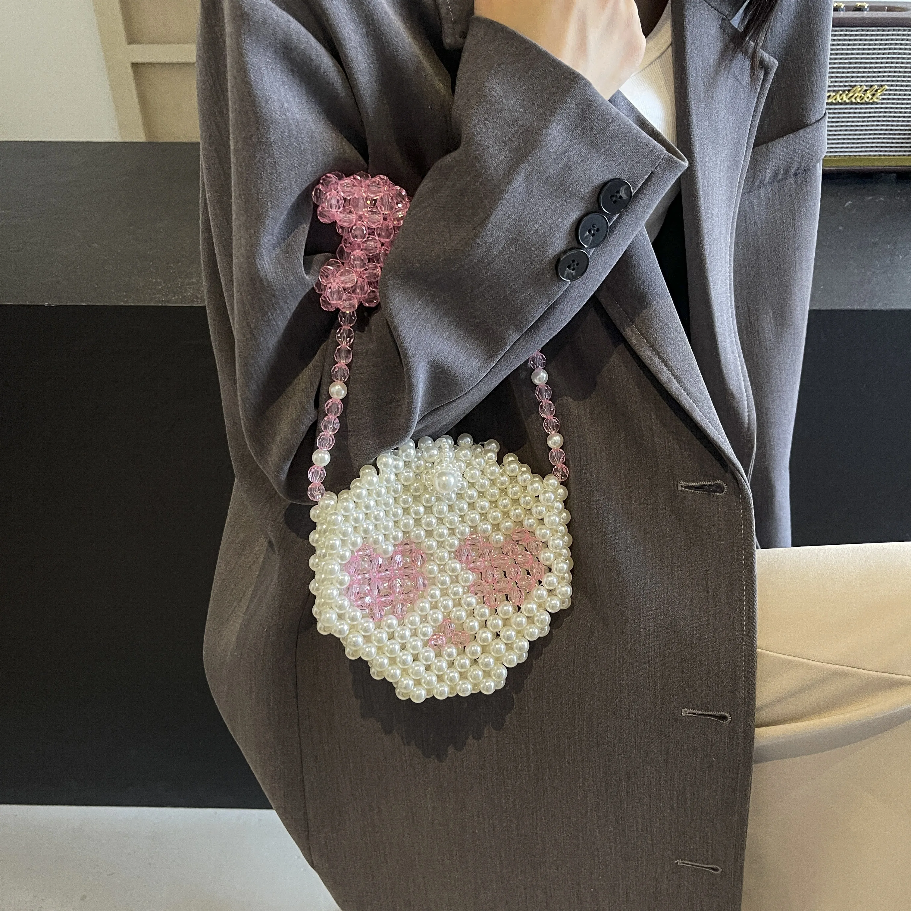 Женская милая сумочка с бантом искусственный дизайн стиль подходит для банкетов