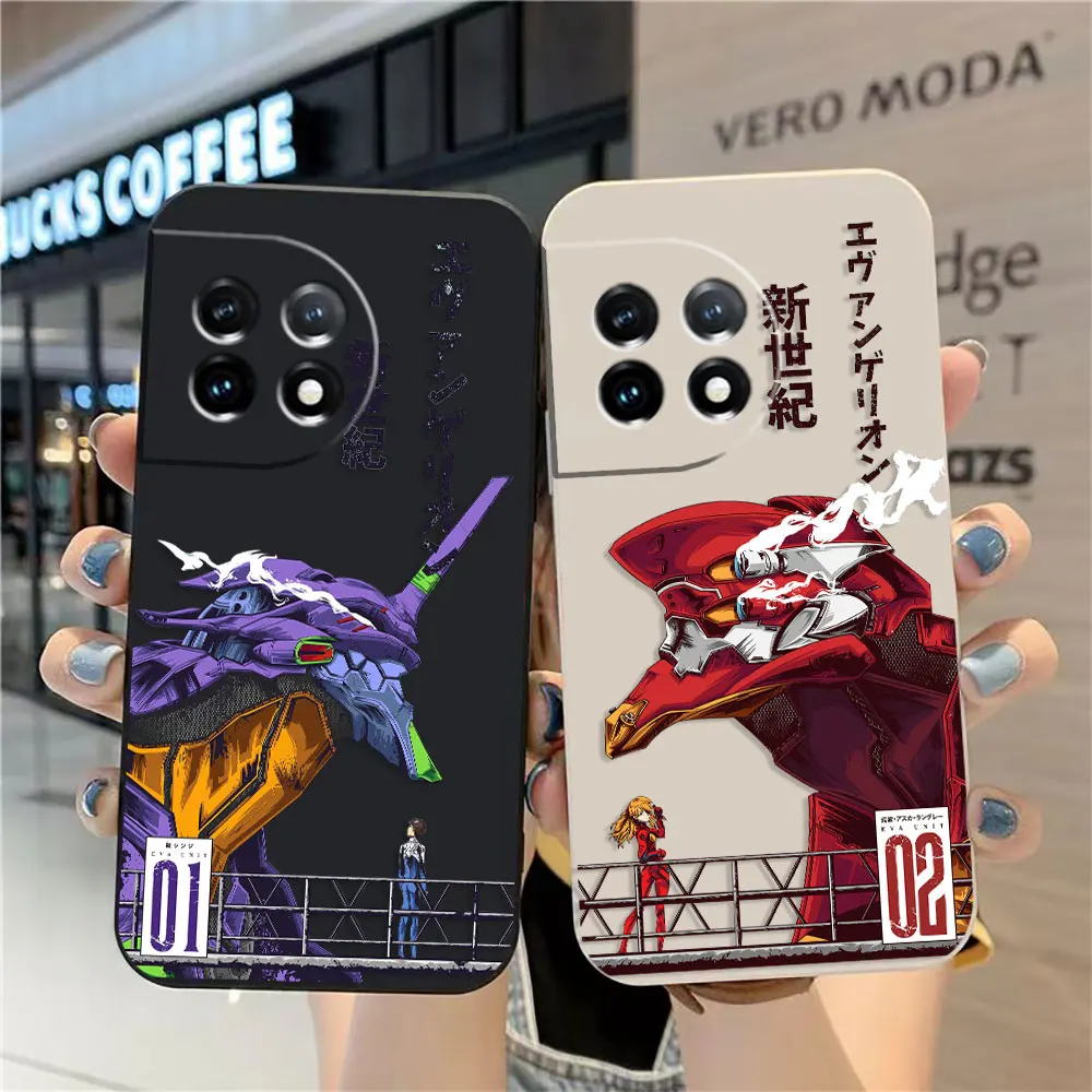

Case For Oneplus 11 10 9 9R 9RT 8 8T 7 7T ACE 2 2V NORD CE 2 Lite Pro Colour Simple Liquid Case New E-Evangelion-n 002