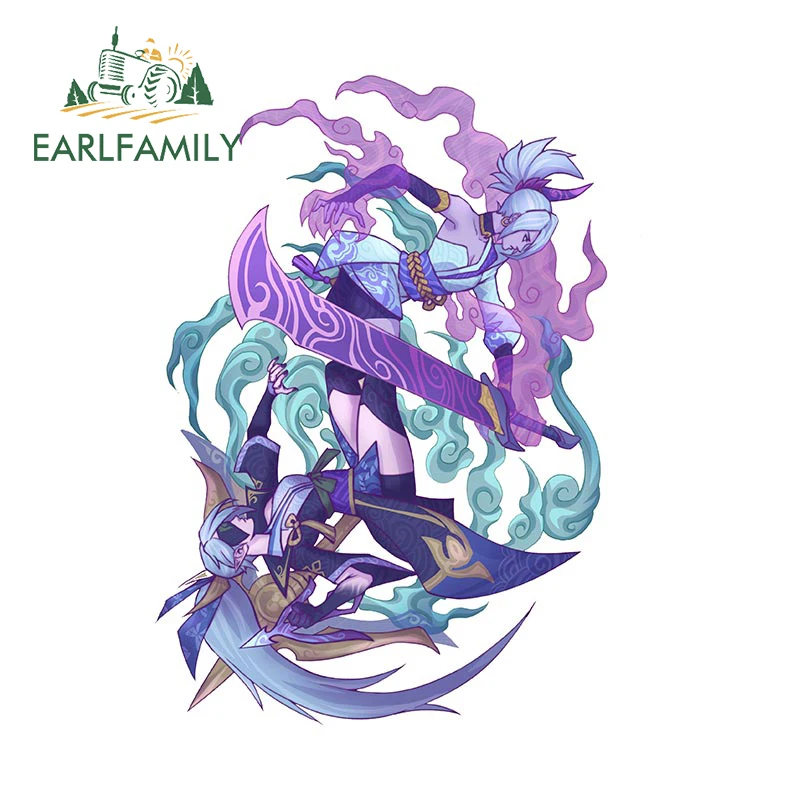 

EARLFAMILY 13cm x 9.8cm for League of Legends Riven VN Car Stickers Scratch-Proof Creative Decals Car Accessories Bumper Decor