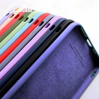 original liquid silicone case for redmi note 9s 8 10 7a 6 5 9a for xiaomi mi note7 lite 8t pro 9a note8 7pro luxury back cover