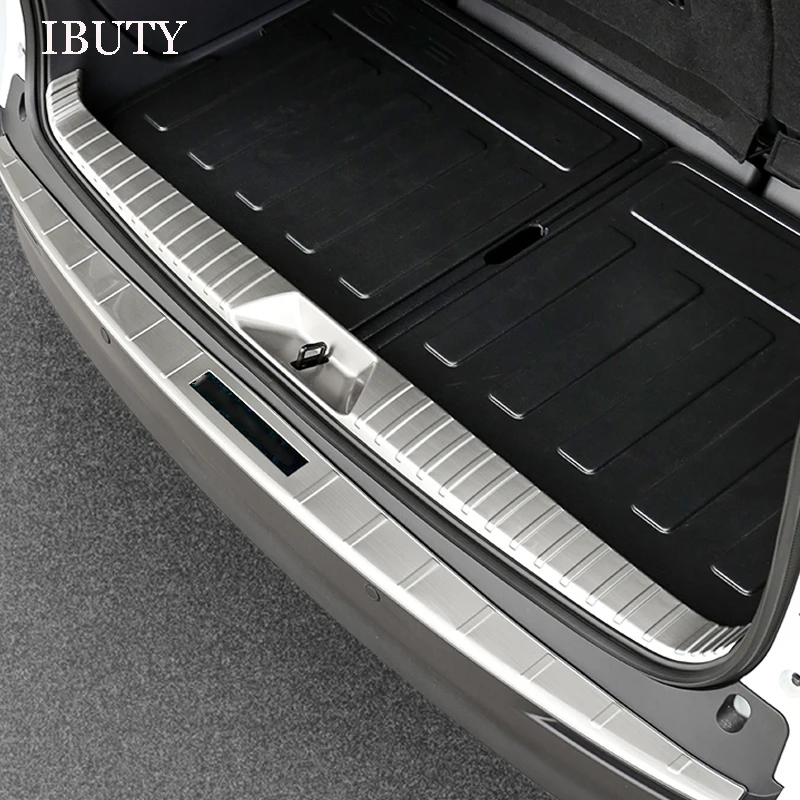 

For Toyota Sienna 2021 2022 Car Tail Door Protector Cover Rear Bumper Guard Trunk Edge Trim Tailgate Anti-tread Sill Strip