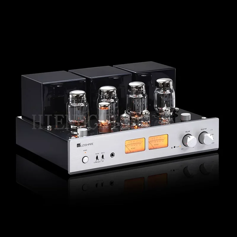 Q-019 MUZISHARE X7 Интегрированный ламповый усилитель KT88x4 AB1 Двухтактный 25 ~ 45 Вт TR U