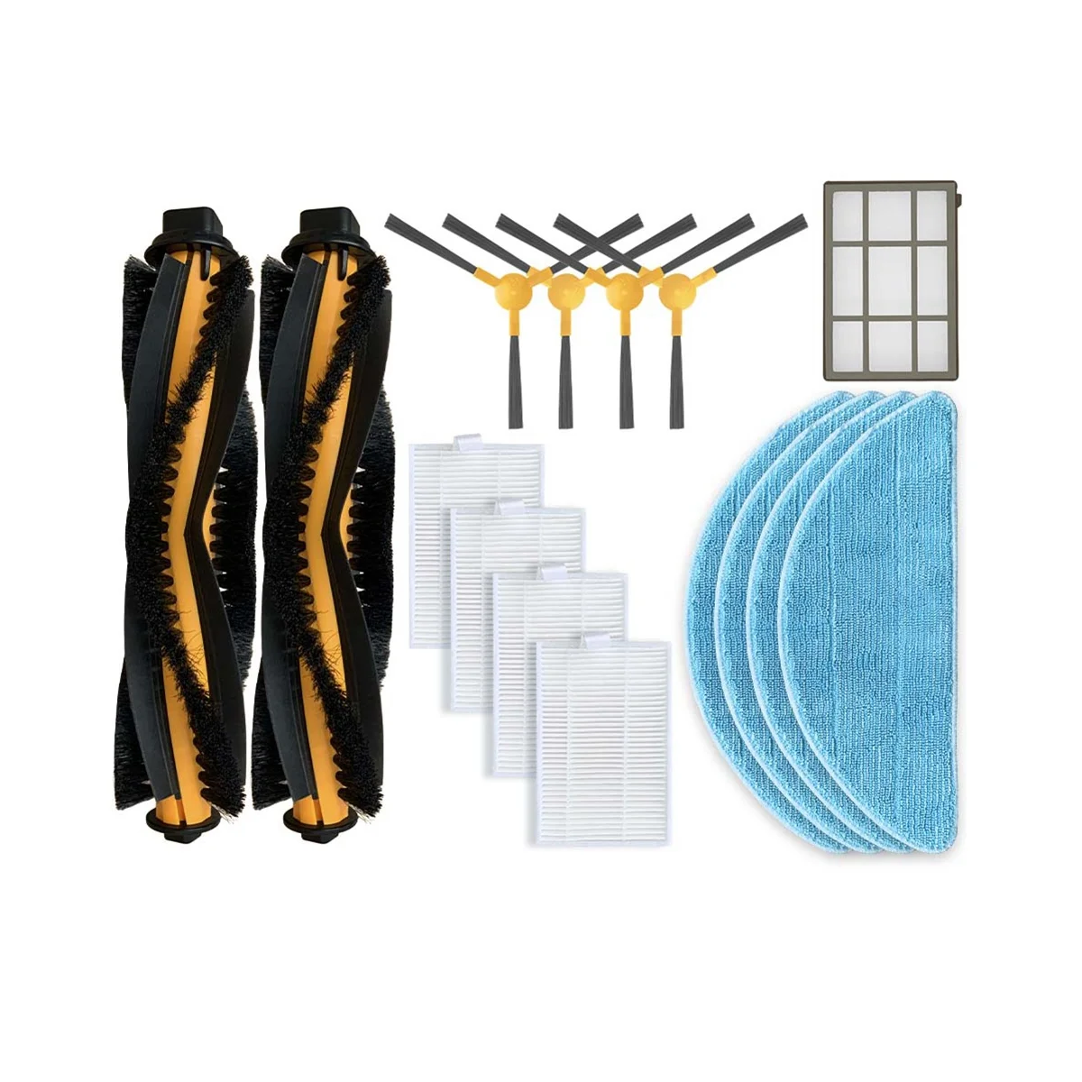 Для Aspirador Robot Qilive Q.5147 основная роликовая щетка боковая HEPA-фильтр тряпки для швабры