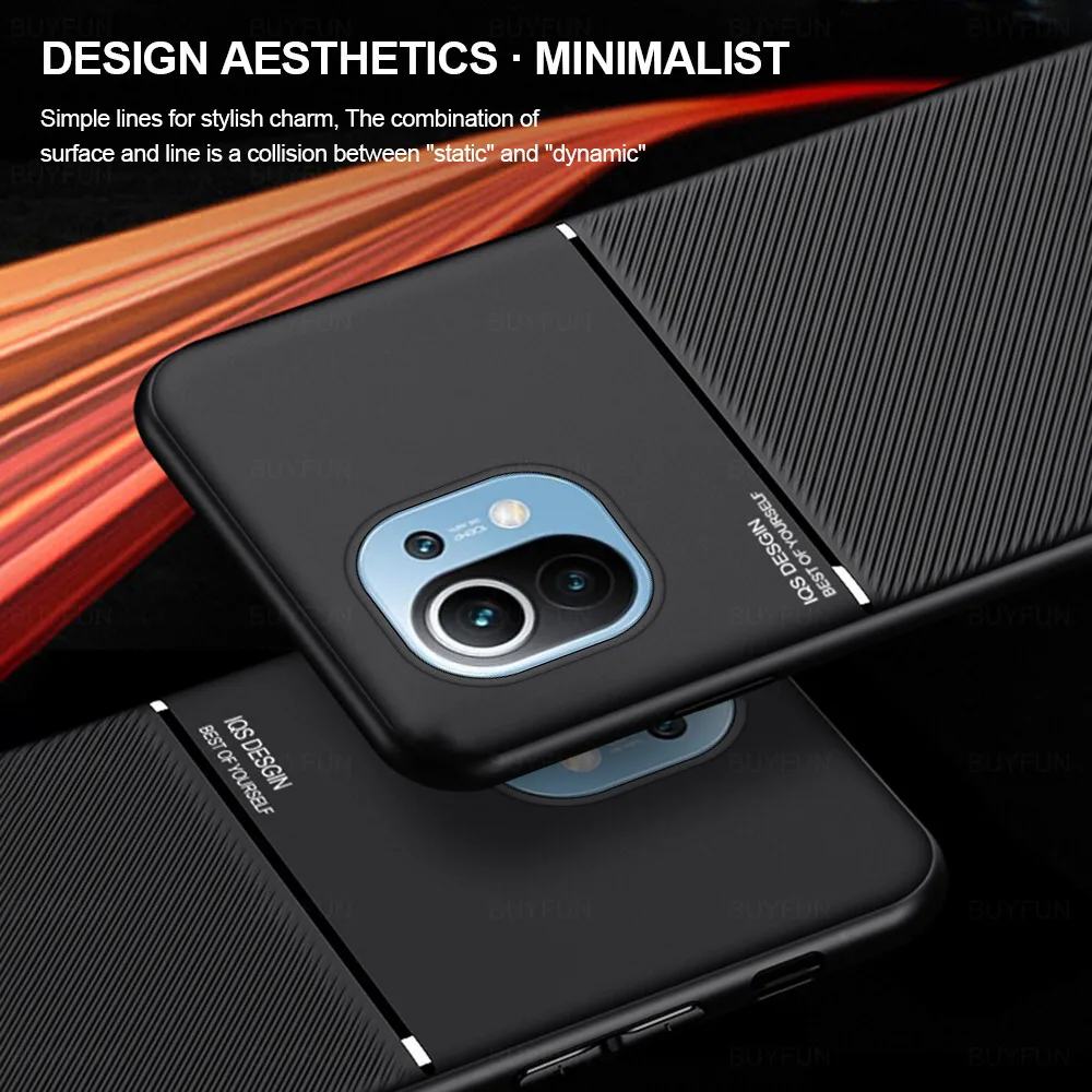 Магнитный чехол для телефона Xiaomi Mi Lite матовый мягкий силиконовый из